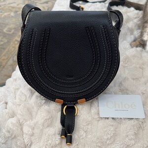 Chloe Black Leather Crossbody Bag
